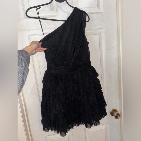 REVOLVE One shoulder Tulle Mini Dress - Picture 2 of 4